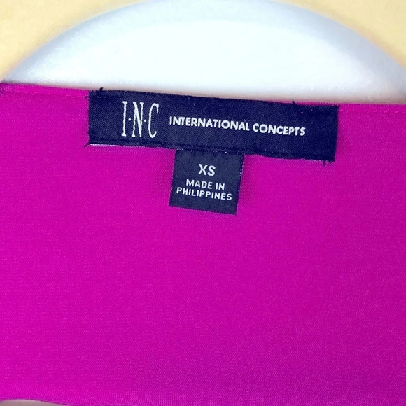 I.N.C  V-Neck Sleeveless Low High Hem Dress - Picture 6 of 10